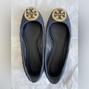 Tory Burch Denim Ballet Flats